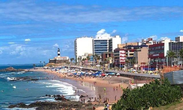 Апартаменты Flat Avenida Oceanica Barra Сальвадор Экстерьер фото